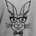 thumbnail image 3 of CafePress - Cute Hipster Easter Bunny Sweatshirt - Pullover Hoodie, Hooded Sweatshirt, 3 of 4