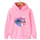 thumbnail image 3 of Sudadera con capucha con estampado kawaii de Disney Stitch para niños de 3 a 14 años, ropa de calle informal para niños y niñas, sudadera deportiva para niños, 3 of 5