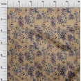thumbnail image 2 of oneOone Cotton Jersey Dark Beige Fabric Leaves & Floral Texture Diy Clothing Quilting Fabric Print Fabric By Yard 58 Inch Wide, 2 of 4