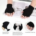 thumbnail image 4 of yingyy 2a Set Of 2 Polyester Unisex Half Finger Gloves Easy To Wear Soft And Comfortable Knit Easy To Clean 1Set, 4 of 6