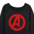 thumbnail image 3 of Marvel The Avengers - A Logo - Women's French Terry Pullover Long Sleeve Shirt, 3 of 5