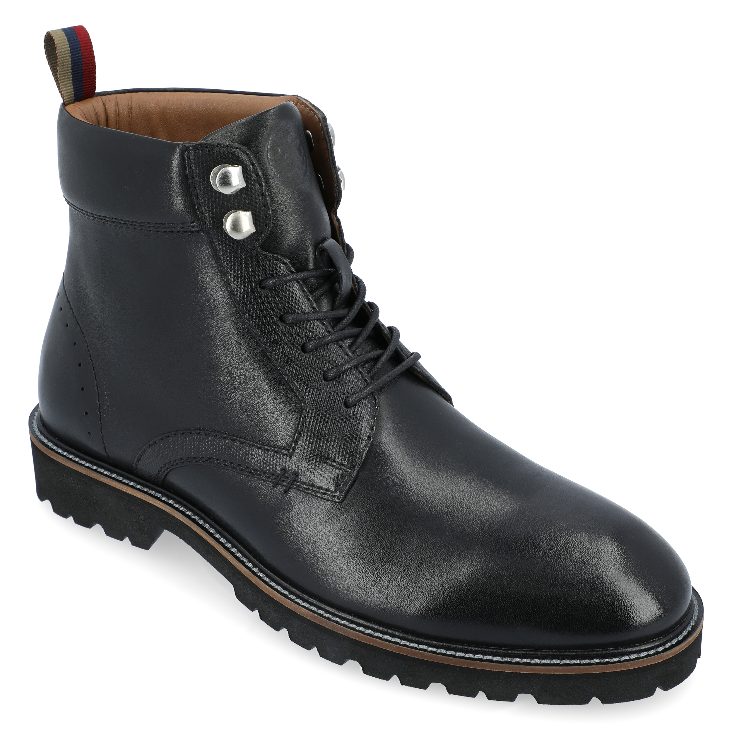 (T-4364) Thomas And Vine Mens Feron Flat Heel Lace Up Boots Sz 8.5 Thomas & Vine Mens Feron Lace-up Cap Toe Ankle Boot  main image 2