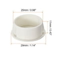 thumbnail image 3 of 6 piezas de montaje 25 mm x 11 mm tapa de agujero redonda de nylon blanca, 3 of 5