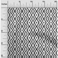 thumbnail image 2 of oneOone Cotton Poplin Black Fabric Ikat Sewing Craft Projects Fabric Prints By Yard 56 Inch Wide, 2 of 6