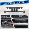 thumbnail image 6 of Front Bumper Winch Plate Compatible with 2019 2020 2021 2022 2023 Compatible withd Ranger,Heavy Duty Steel,Black Powder Coated, 6 of 8