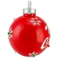 thumbnail image 4 of Northlight LED Lighted "Merry Christmas" Ball Ornament Decoration - 10" - Red, 4 of 4