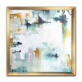 thumbnail image 2 of Designart 'Sarcelle et Blanc Composition' Moderne et Contemporain Encadrée Impression d'Art - 16x16, 2 of 3
