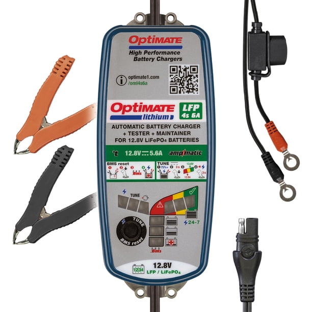Cargador de Baterías Tecmate OptiMate TM391 12.8V 6A para Litio