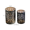 thumbnail image 3 of Maison Concepts Set/2 Cut Work Medallion Candleholder (5.25L X 5.25W X 7H), 3 of 4
