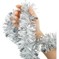 thumbnail image 4 of Tinsel Garland, 33 FEET Tgnazet Silver Tinsel Christmas Garland Christmas Tree Decrations Wedding Birthday Party Supplies, Silver, 4 of 7