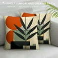 thumbnail image 3 of RUIYC  Boho Abstract Sunset Plant Olive Leaves Decorative Throw Pillow Covers  Bohemian Geometry Line Pillowcase Decoration, Minimalist Modern Art Aesthetic Cushion Case Home Decor, 3 of 5