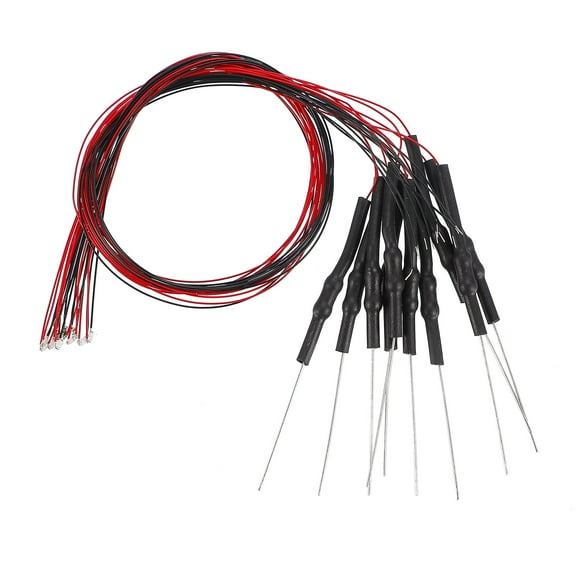 10Pcs Pre-soldered Micro SMD LED Orange Light Emitting Diode 0805 DC 6-18V