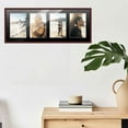 thumbnail image 5 of Brown Finish Collage Frame - Black Mat, Holds Four 4x6 Photos , UV Resistant Acrylic, Wall Hanging, 5 of 8