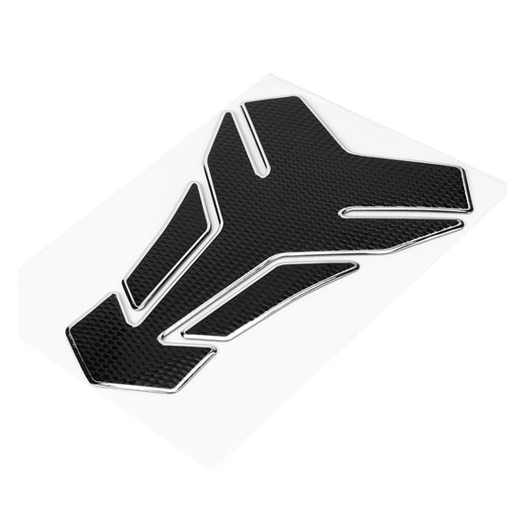 Gas  Sticker Motorcycle Gas Oil Fuel  Sticker Pad Protector Decoration Fit For YamahaBlackSilver
