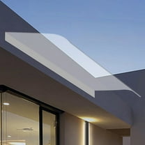 Miumaeov 100x40cm PC Front Door Window Awning Shelter Canopy Sun Shade Rain Cover UV Protect Patio Canopy