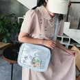 thumbnail image 4 of PU Leather Ita Bag with Clear PVC Crossbody Bags JK Japanese Style Cute Shoulder Handbag for Women Girls, 4 of 19