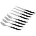 thumbnail image 3 of 8 Piece Laguiole Faux Onyx Steak Knife and Fork Set, 3 of 5