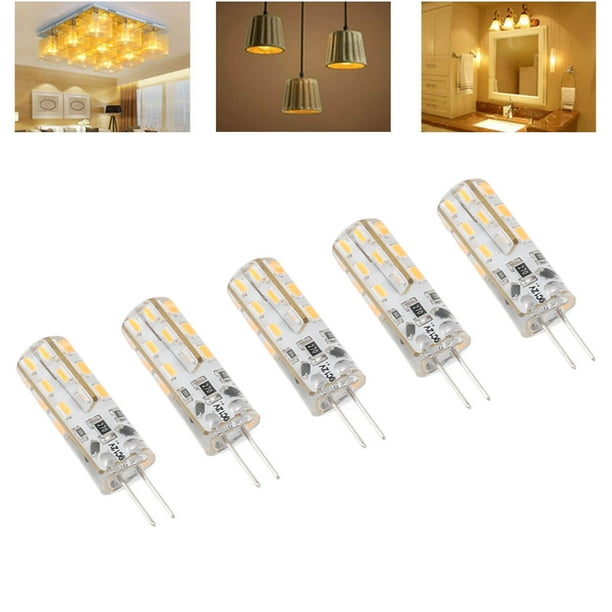 Bombilla LED G4, Bombillas LED Bi Pin Silicona 1.5W DC12V Para Luces De Césped Para Iluminación De Paisajes