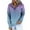 Purple, variant on VERUGU Womens Tops Splice Color Fashion Loose Long Sleeve Hoodie Sweater Blue S