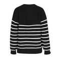 thumbnail image 2 of Vedolay Women's Fall Tops Women's 2023 Long Lantern Sleeve Halter Neck Cutout Knit Pullover Sweater,Black XL, 2 of 5
