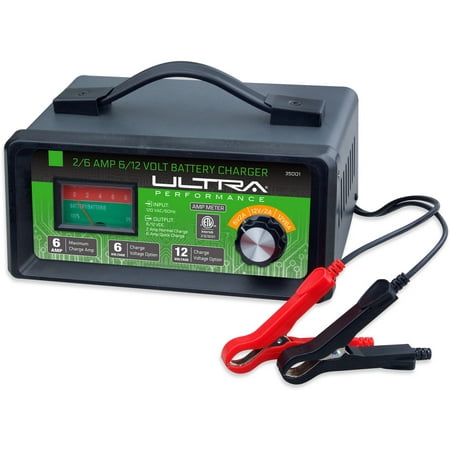 Ultra Performance 2/6 Amp 6/12 Volt Manual Battery (Best Manual Battery Charger)