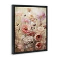 thumbnail image 4 of Stupell Industries Pink Flower Garden Botanical & Floral Painting Black Floater Framed Art Print Wall Art, 17 x 21, 4 of 10
