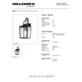 thumbnail image 3 of Millennium Lighting Devens 1 Light Outdoor Wall Sconce Powder Coat Bronze Bronze, 3 of 4