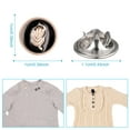 thumbnail image 2 of Guardurnaity 30 Uds. De botones, broche oculto desmontable sin costuras fijas antiexposición, accesorios de ropa de moda sin costura de Metal DIY Ropa, zapatos y accesorios Miscelánea, 2 of 6