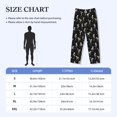 thumbnail image 4 of Vsdgher Playing Music Skeletons Print Mens Pajama Pants Sleep & Lounge Pants, PJ Bottoms With elastic waistb and Pockets, 4 of 5