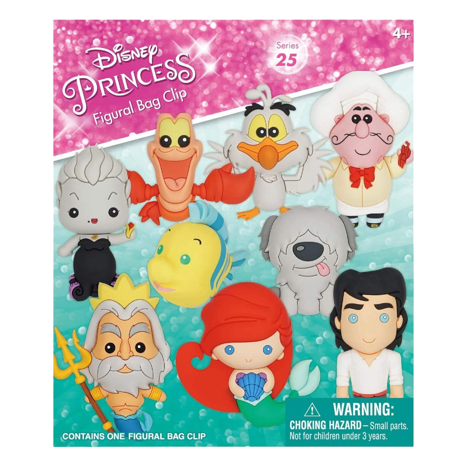 Little Mermaid 3D Foam Bag Clips in Blind Bags