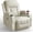 White, variant on ODUMDUM Recliner Chairs for Adults, Massage Rocker with Heated Recliner 360 Degree Swivel Single Sofa Seat Living Room Oversize Recliners, Grey
