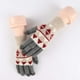 thumbnail image 3 of Guantes de dedo de punto cálidos de felpa con rombos resistentes al frío y al viento para mujer de invierno Fridja  nalpqowj3529, 3 of 5