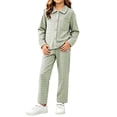 thumbnail image 6 of Lovzfmll Loungewear Set for Boys & Girls, Plaid Fleece Top & Pants, Cozy Home Wear for Toddler, 1-2 Years, 6 of 7
