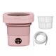 thumbnail image 4 of Lavadora de viaje pequeña lavadora automática 6.5L eléctrica de bajo consumo lavadora de ropa Mini lavadora plegable para viajes apartamentos calcetin rosa Soledad mini lavadora, 4 of 10