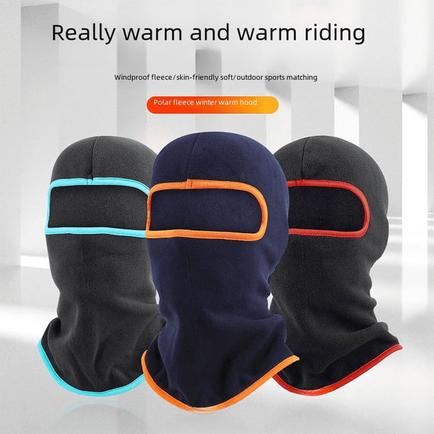 Gorro polar de forro polar para montar en invierno al aire libre, esquí, motocicleta, bicicleta, resistente al viento, cálido