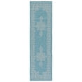 thumbnail image 6 of SAFAVIEH Courtyard Delbet Distressed Medallion Indoor/Outdoor Area Rug, 6'7" x 6'7" Square, Aqua/Grey, 6 of 10