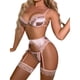 thumbnail image 1 of Lace Garter Lingerie Sets Lightweight Lace Underwear Set Fashionable Soft Breathable  for Honeymoons for Women ANGGREK Otros, 1 of 5
