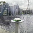 Solar Waterscape Garden Floating Flower For Bird Bath Fish Tank Pool ...