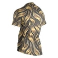 thumbnail image 3 of joogoo Gold Tropical Leaves Pattern Men's Cycling Jerseys Mountain Bike Short Sleeve Tops XL, 3 of 7
