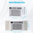 thumbnail image 5 of JoanKaren 12000 BTU Smart Window Air Conditioner with Remote & WIFI Control,Fast Cooling Up to 550 sq ft,Energy Saving,Cool Dry Fan 3-In-1 Compact AC, 5 of 8
