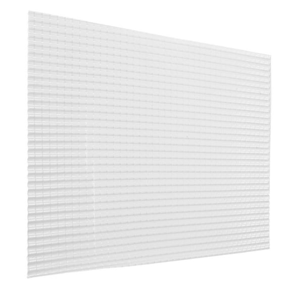 Toyvian Dollhouse Tile Flooring White Plastic Diy Decorative Rectangular for Home Decoration 1 Sheet