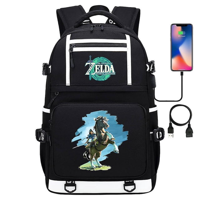 Mochila con estampado Zelda-Link para adolescentes y estudiantes: mochila escolar, mochila para hombres y mujeres