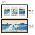 thumbnail image 3 of Kuxerla 8x16 Collage Picture Frame ,Displays 3Pcs 4x6 Pictures with Mat or 1Pcs 8x16 Picture without Mat , Collage Picture Frame for Horizontal or Vertical Display, Black, 1 Pack, 3 of 10