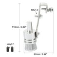thumbnail image 3 of 2pcs L Size Silver Tone Universal Turbo Sound Whistle Muffler Exhaust Pipe Car Roar Maker, 3 of 6