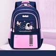 thumbnail image 4 of SUYIDA Space Cartoon Astronaut Print Backpack Large Capacity Lightweight Ergonomic for Back to School Travel Daypack Backpack, 4 of 5