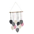 thumbnail image 5 of Tongina Macrame Wall Hanging Woven Tapestry Chic Decoration Handmade,Rope Background Leaf Tassels Wall Decor for Bedroom Dorm Wedding Grey, 5 of 8