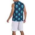 thumbnail image 2 of Honeii Blue Owl print basktball shirt for men and women, Unisex basketball jersey for Theme party-3X-Large, 2 of 6