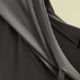 thumbnail image 4 of Women's Casual Hooded Short Sleeve Round Neck Top Sweatshirt Pullover Lightweight Breathable Loose Fit Summer Fashion | CSEONE,Dark Gray XL, 4 of 7