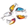 thumbnail image 2 of 5 mini señuelos de pesca flotantes con ojos holográficos 3D de 3 cm, cebos para lubina, crankbait, anzuelo triple, 2 of 12