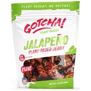 Gotcha! Plant Based Jalapeno Jerky 2.5oz Resealable Bag
